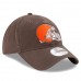 Men's Cleveland Browns New Era Brown Core Classic 9TWENTY Adjustable Hat 2786166